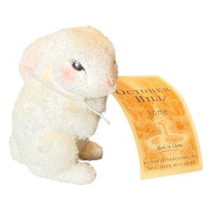 October Hill VINTAGE Home Small Textured Easter Bunny Decorative Figurine. NEW.